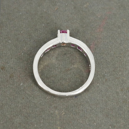Solitaire Engagement Ring Silver