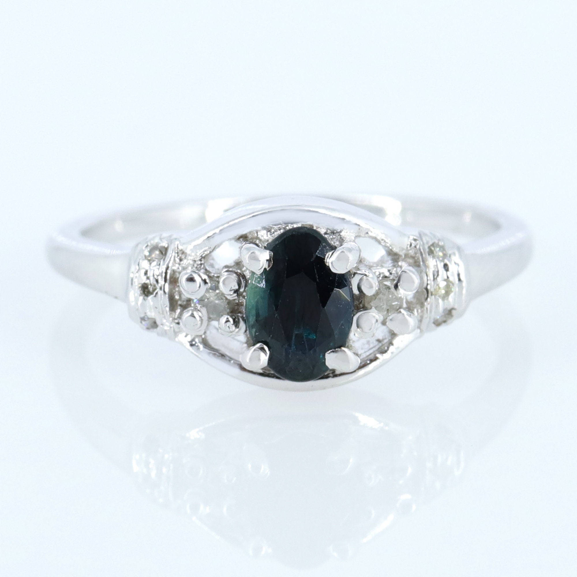 Blue Sapphire Ring Silver