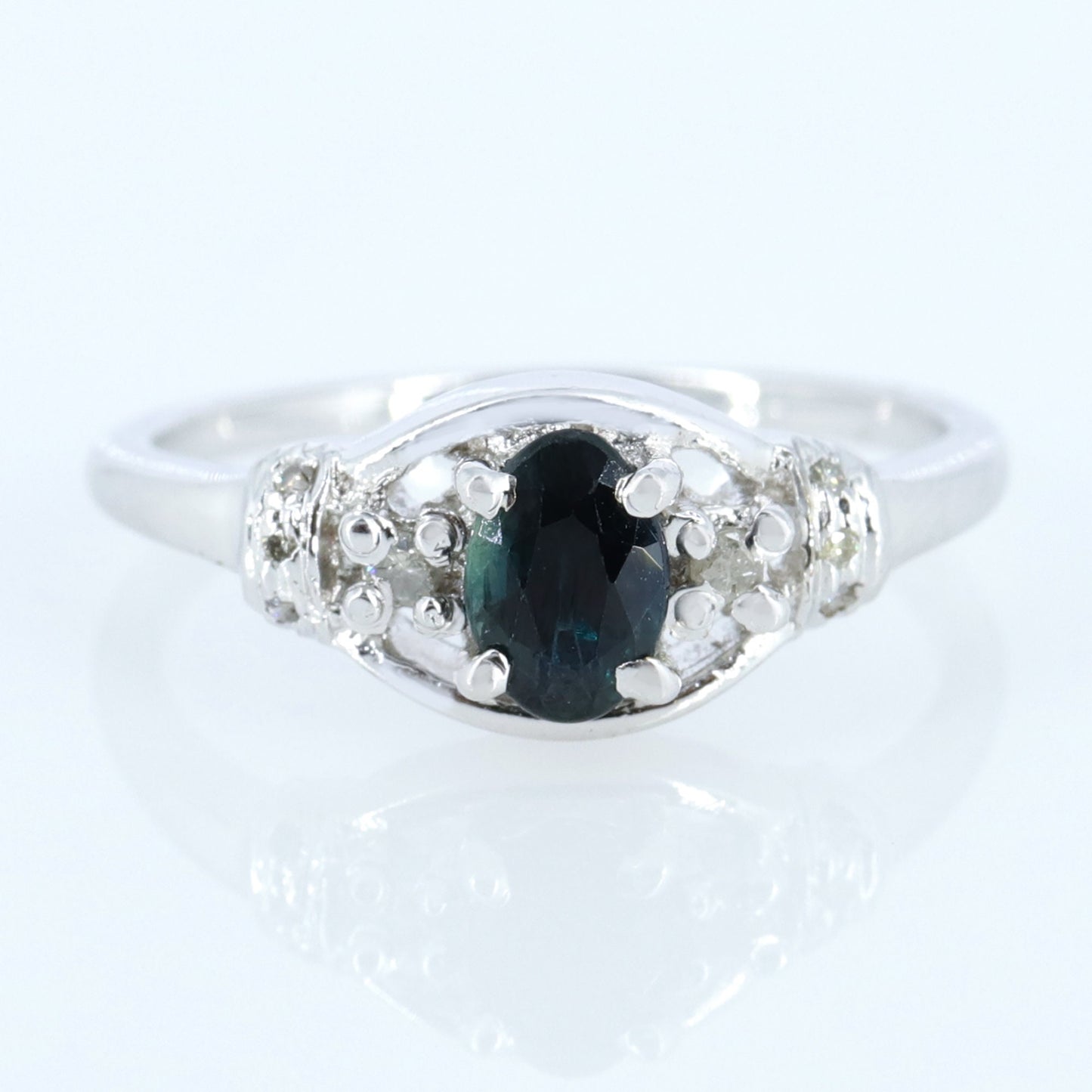 Blue Sapphire Ring Silver