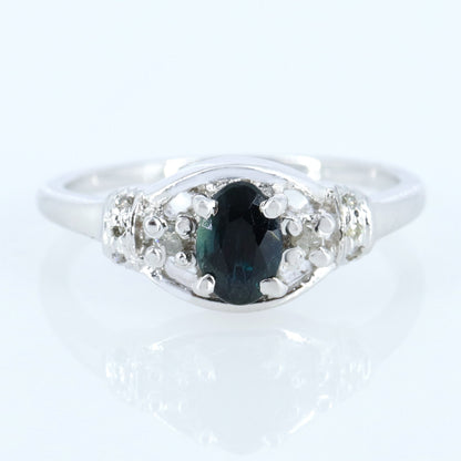 Blue Sapphire Ring Silver