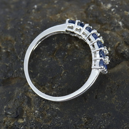 Blue Sapphire Ring Silver