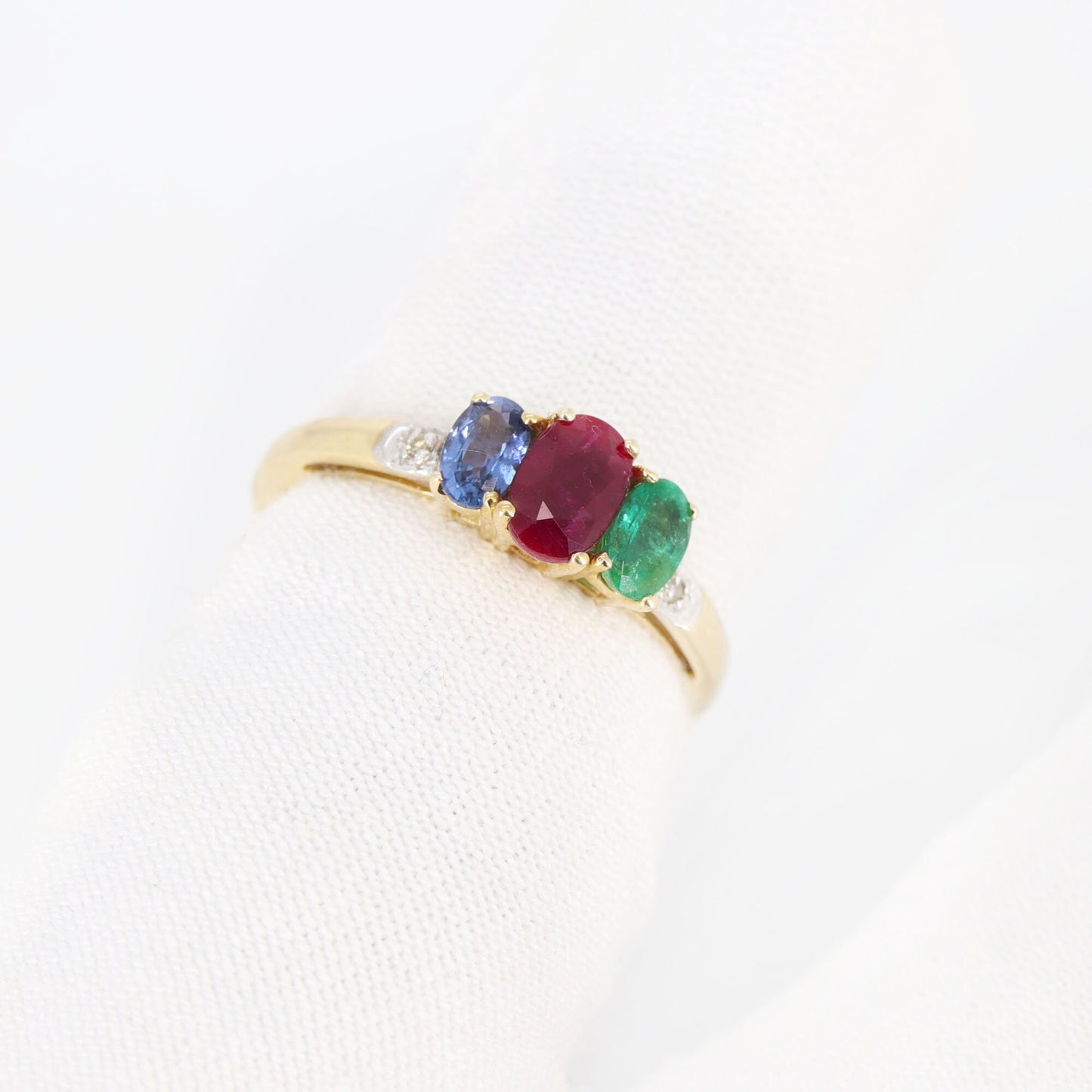 Multi Gemstone Ring 14K Gold