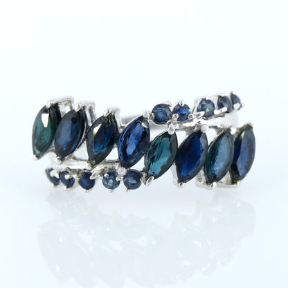 Blue Sapphire Ring Silver