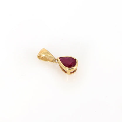 Ruby Pendant 14K Gold