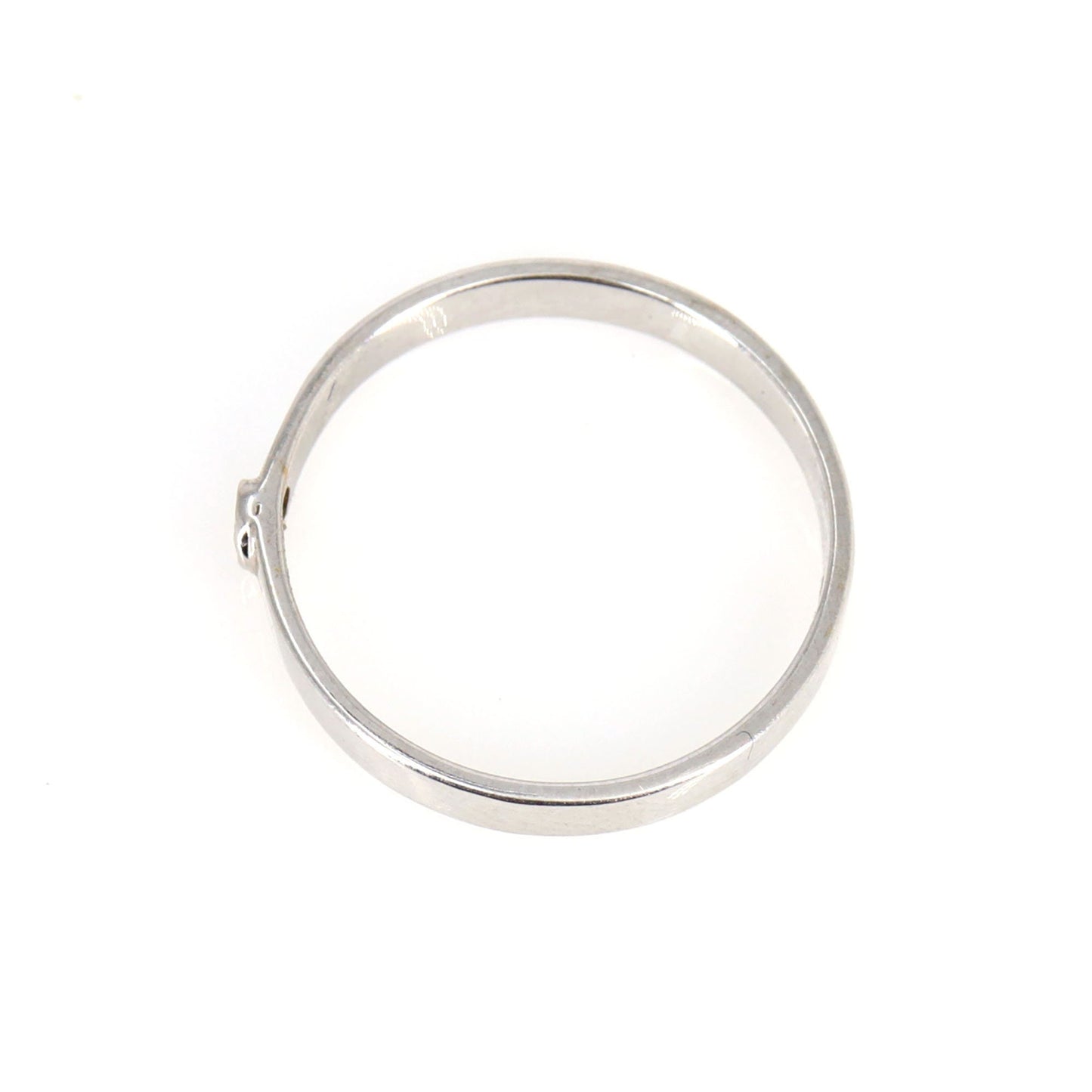 Dainty Yellow/White Band Round Cut Eternity Wedding Band Promise Ring 18K Gold