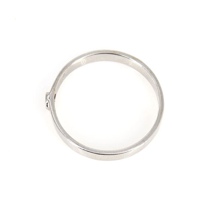 Dainty Yellow/White Band Round Cut Eternity Wedding Band Promise Ring 18K Gold