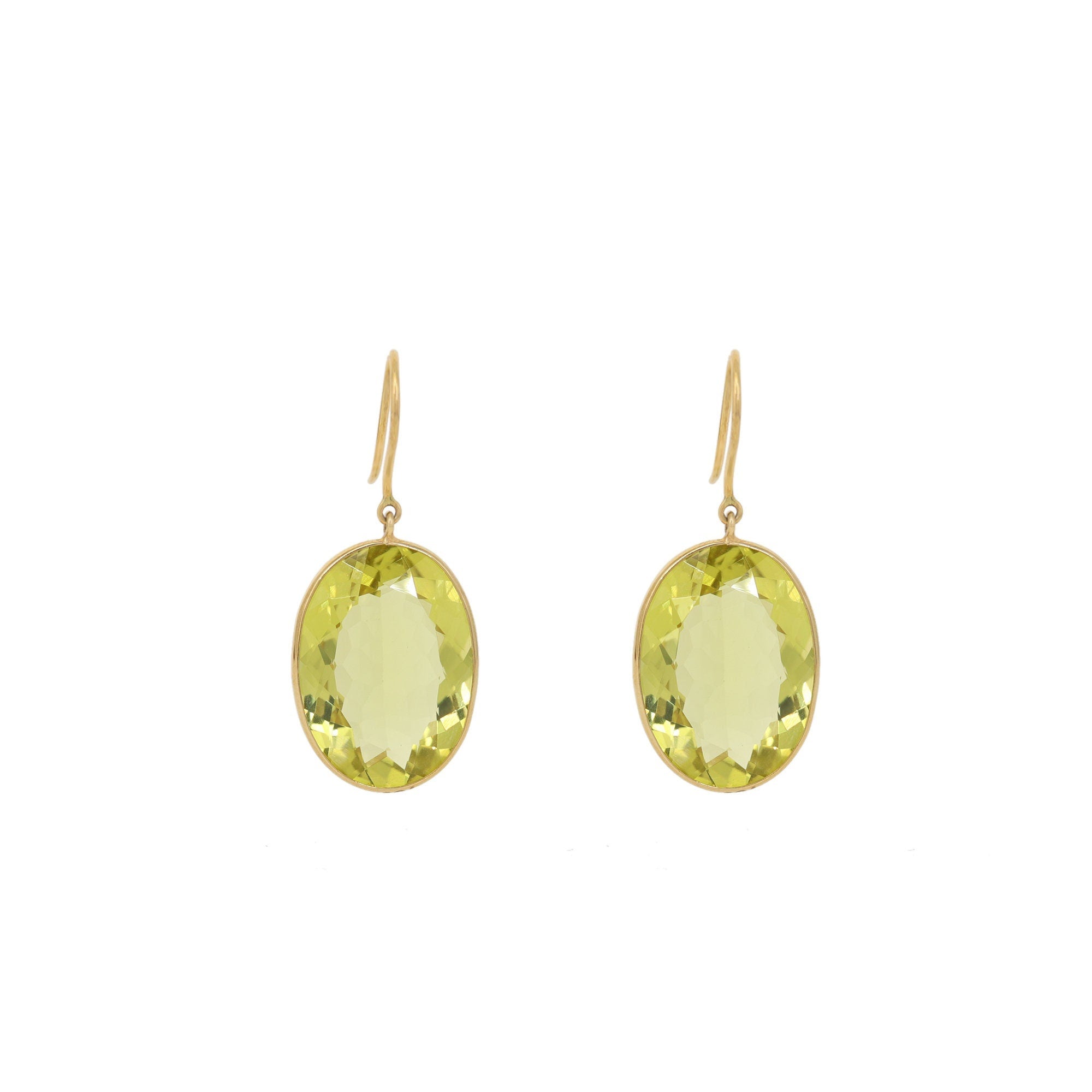 Lemon Topaz Earring 18K Gold