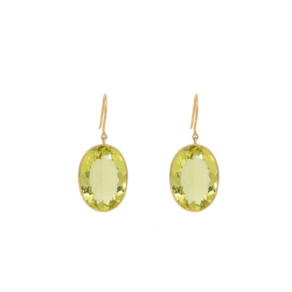 Lemon Topaz Earring 18K Gold