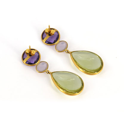 Yellow Handmade Earring 18K Gold