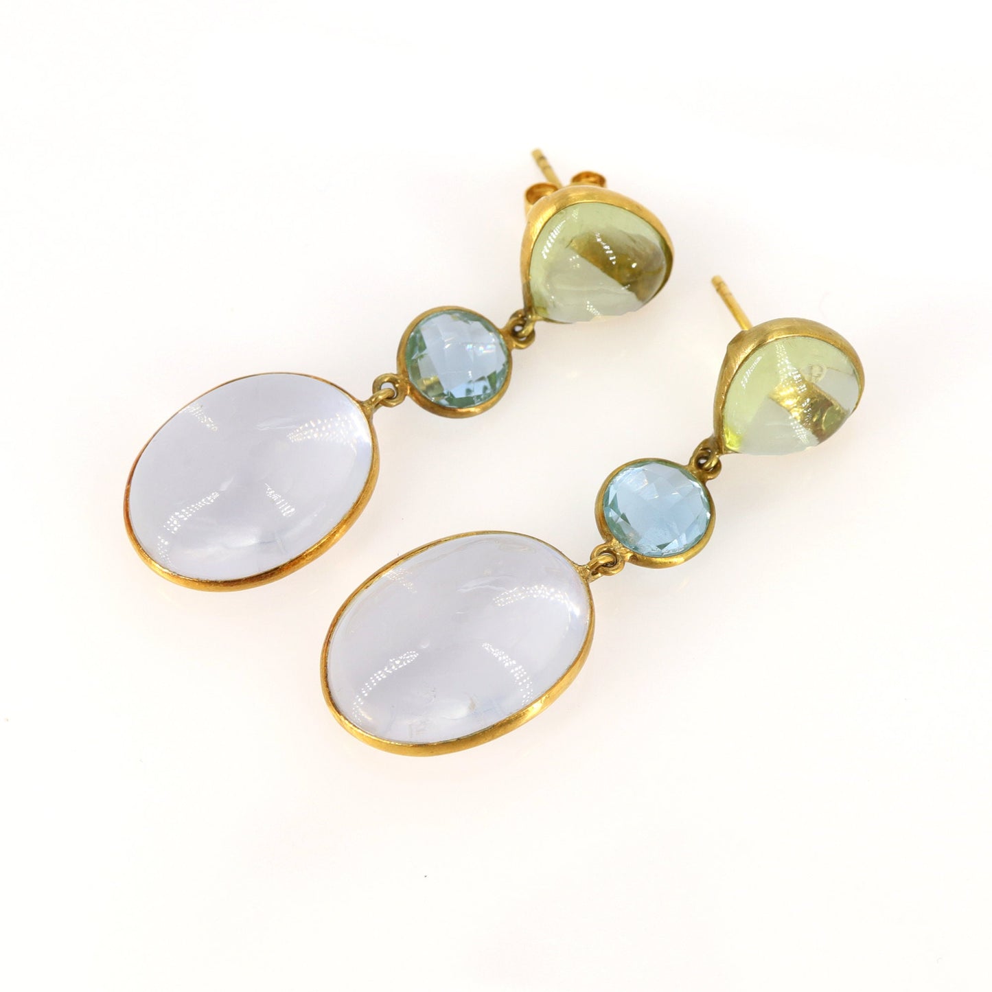 Multi Gemstone Earring 18K Gold