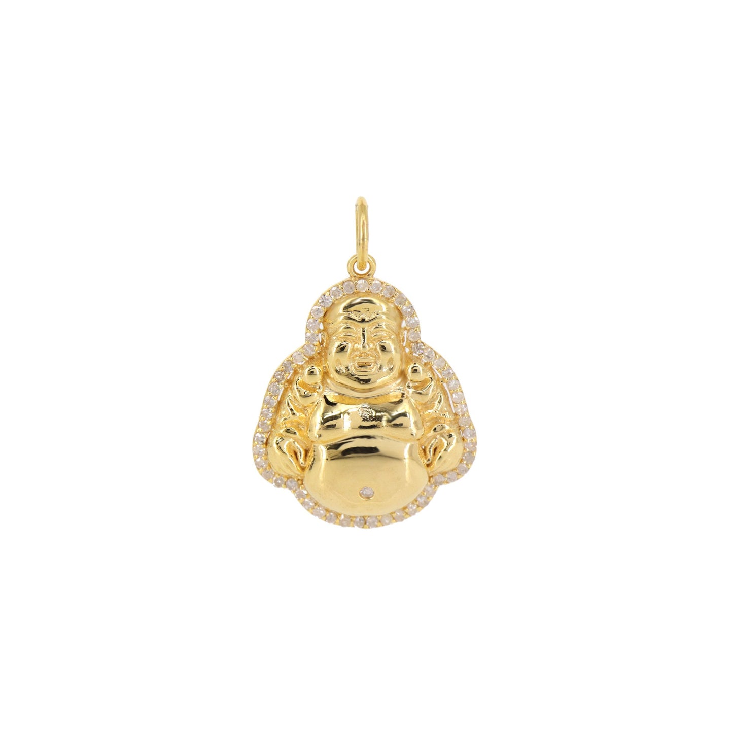 Buddha Charm 34X22.5Mm Size Buddha Pendant 14K Gold
