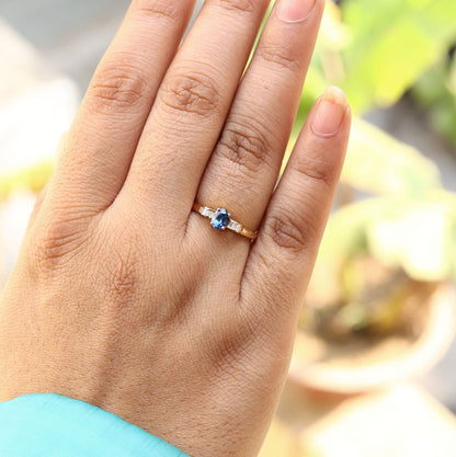 Sapphire Ring 14K Gold