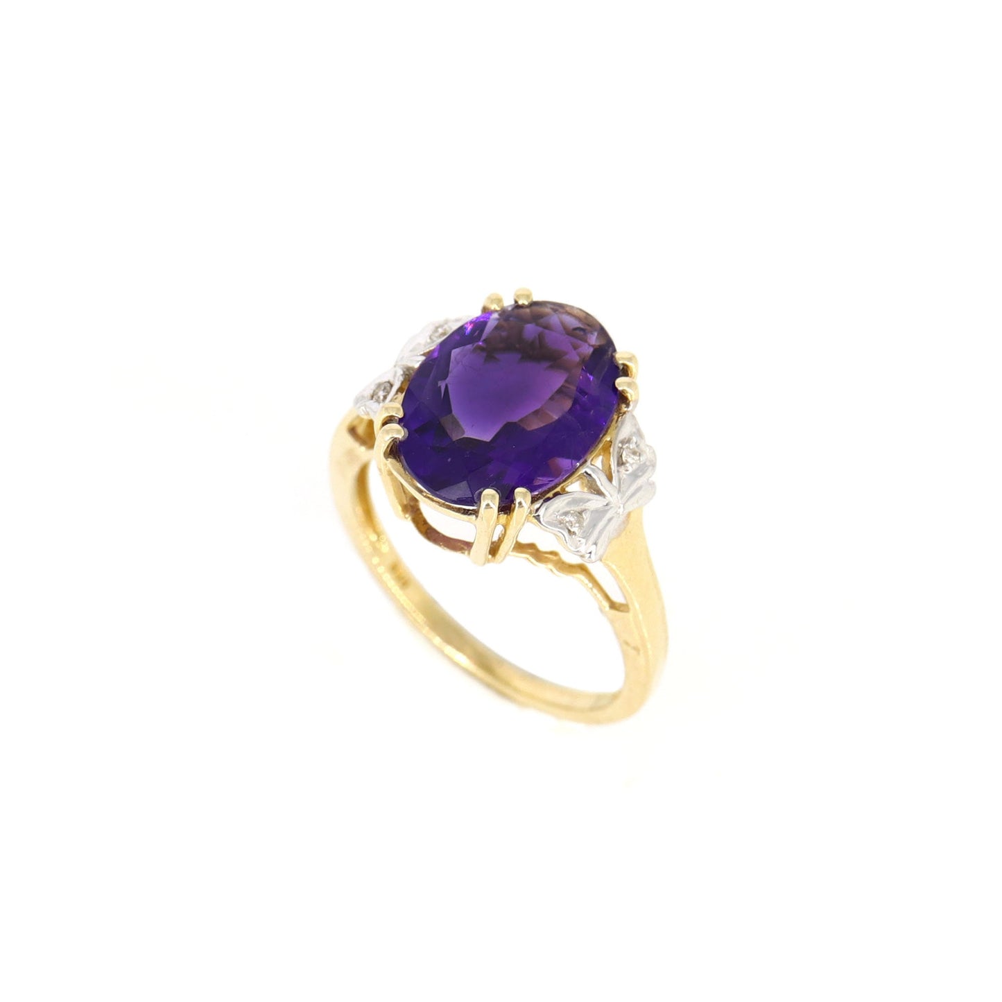 Extremely Rare Amethyst Ring 14K Gold