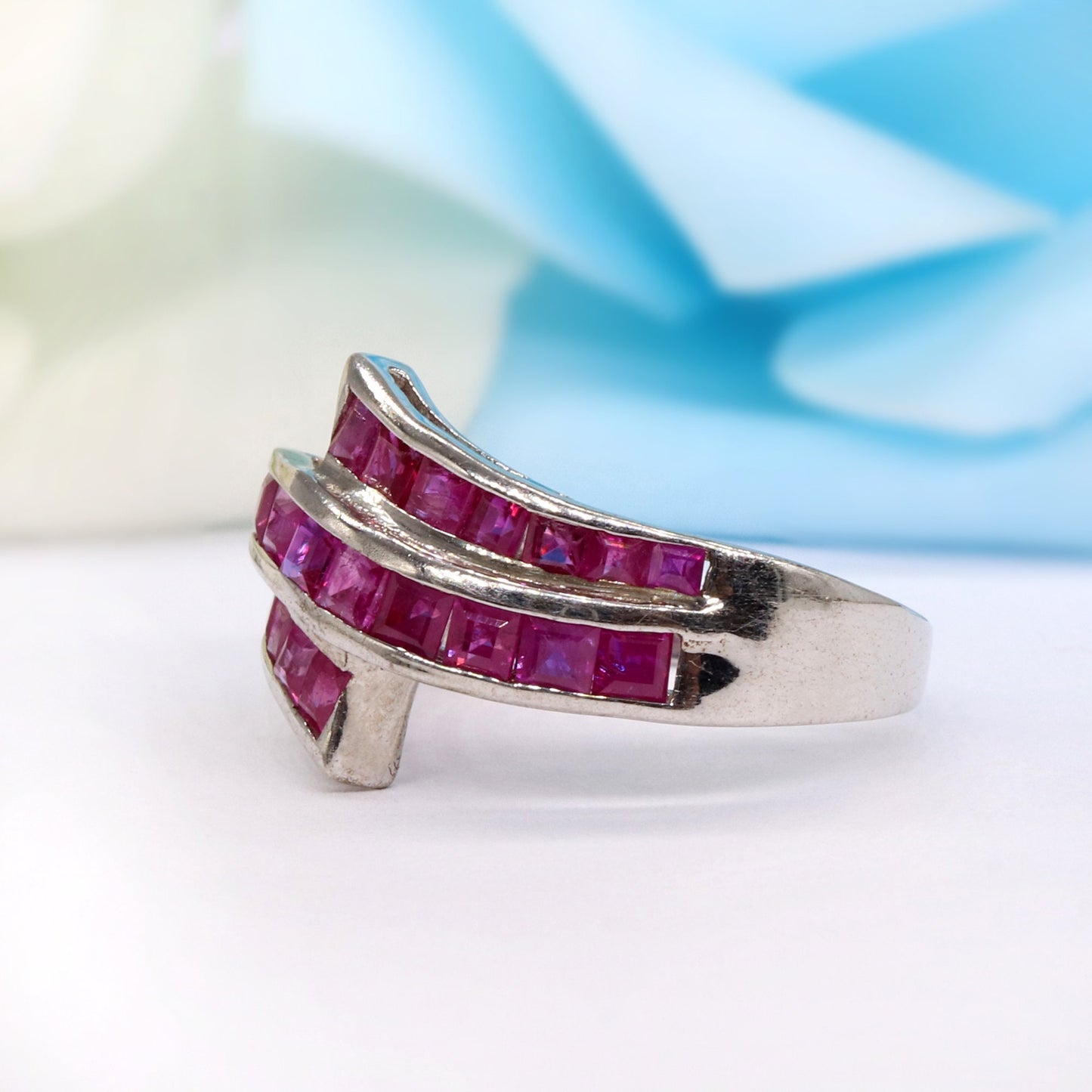 Ruby Ring Silver