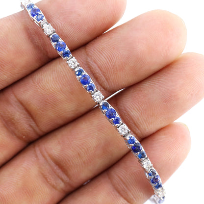 Sapphire & Bracelet 14K Gold