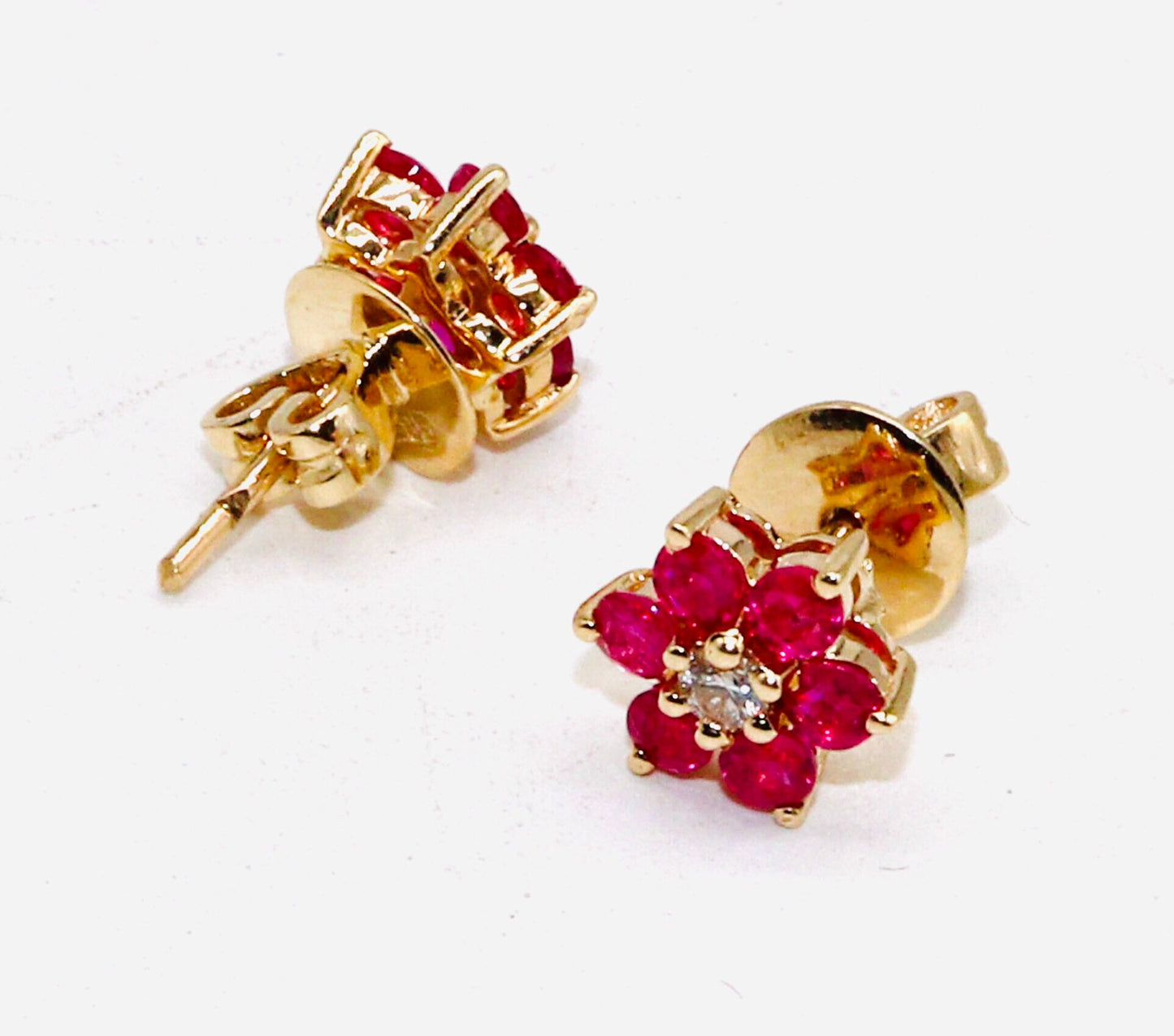 Ruby Earring 14K Gold