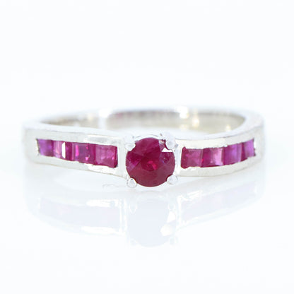 Solitaire Engagement Ring Silver