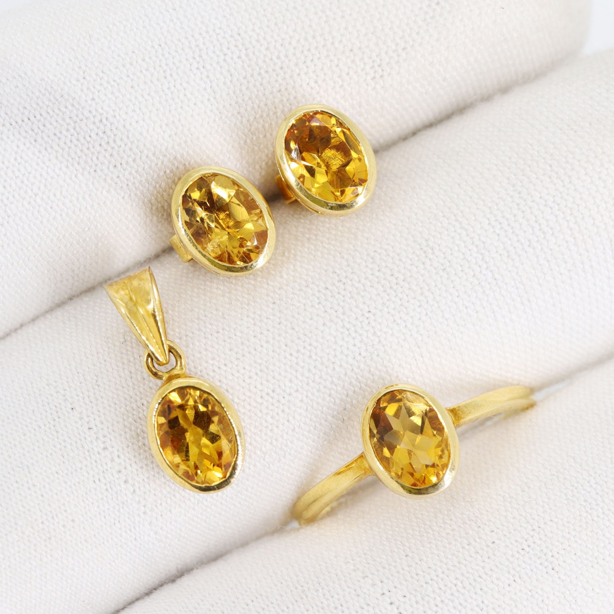 Yellow Jewellery Citrine November Jewelry Citrine Necklace 14K Gold