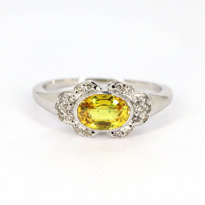 September White Ring 14K Gold
