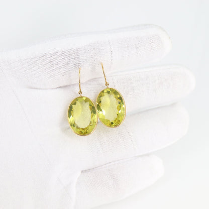 Lemon Topaz Earring 18K Gold