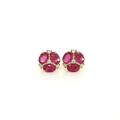Ruby Earring 14K Gold