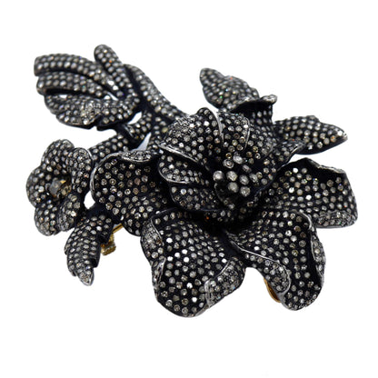 Exclusively Designed Vintage Replica Victorian Beautiful Flower Pendant Gold