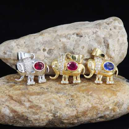 Animal Motif Pendant 14K Gold