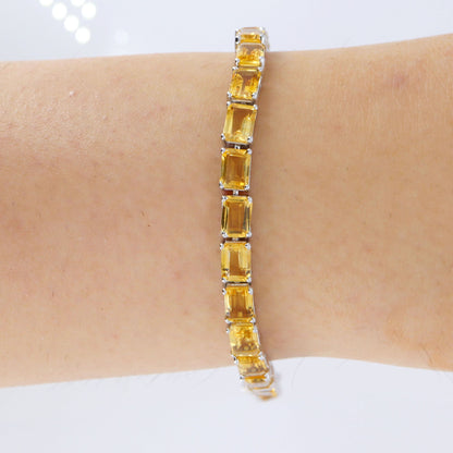 Citrine Bracelet Silver