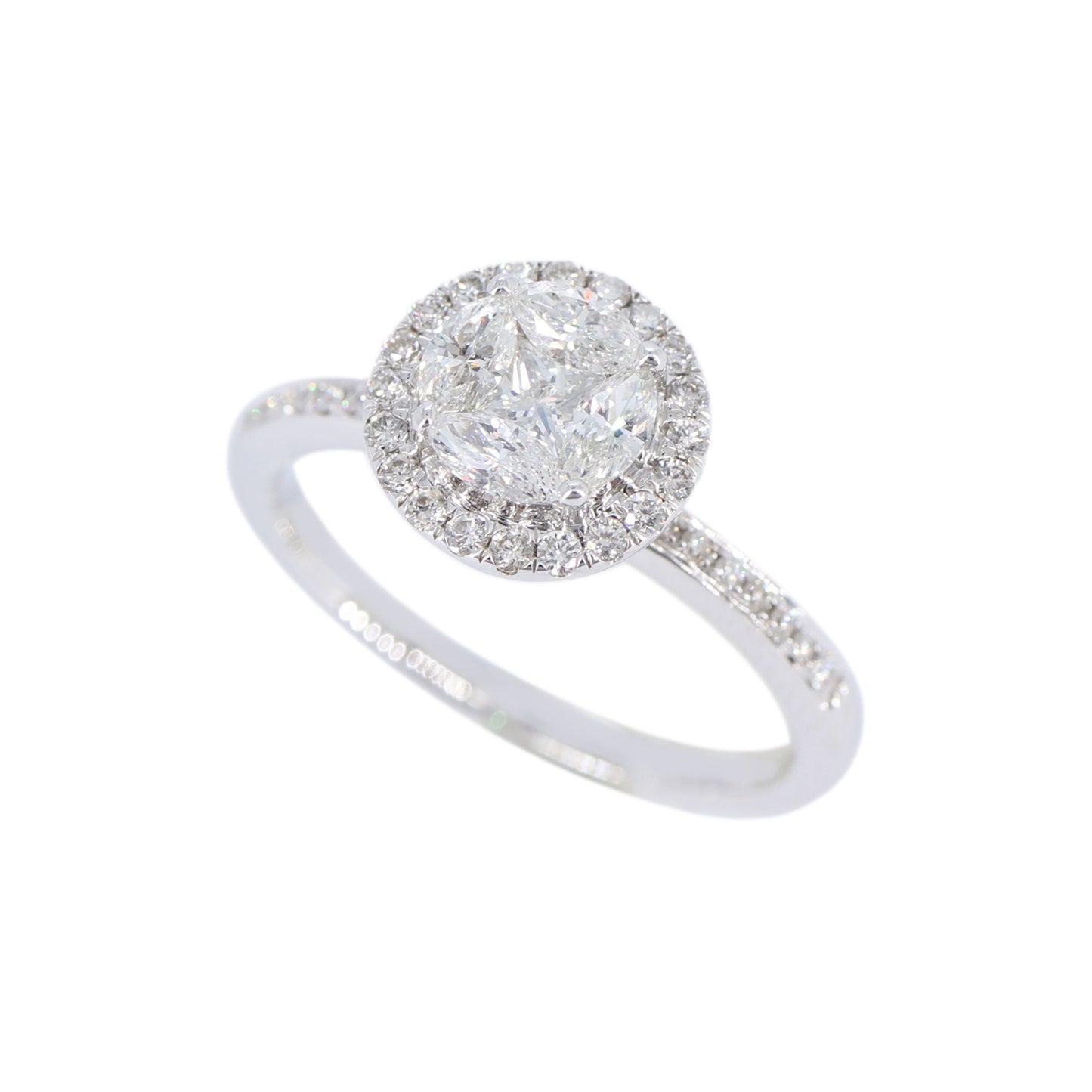 Marquise & Princess Cut Ring 18K Gold