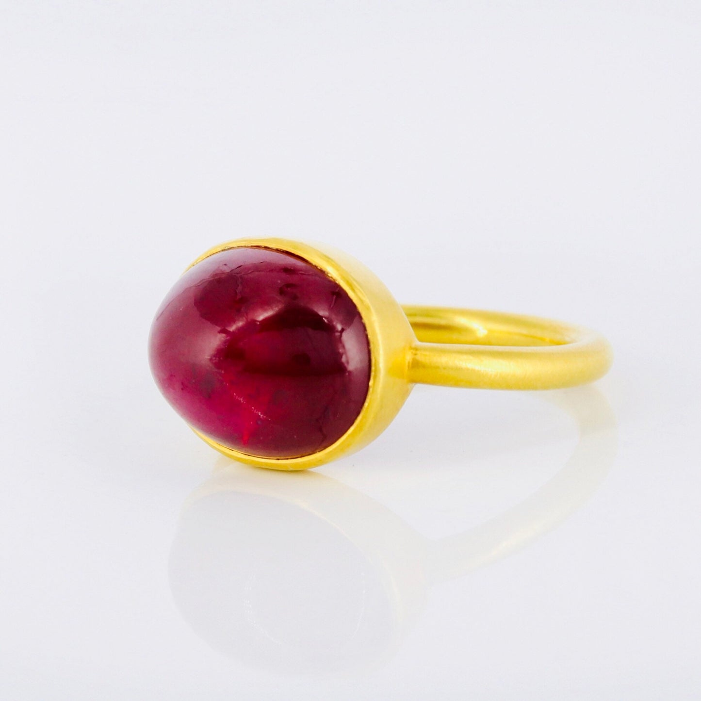 Yellow Ruby Ring 14K Gold