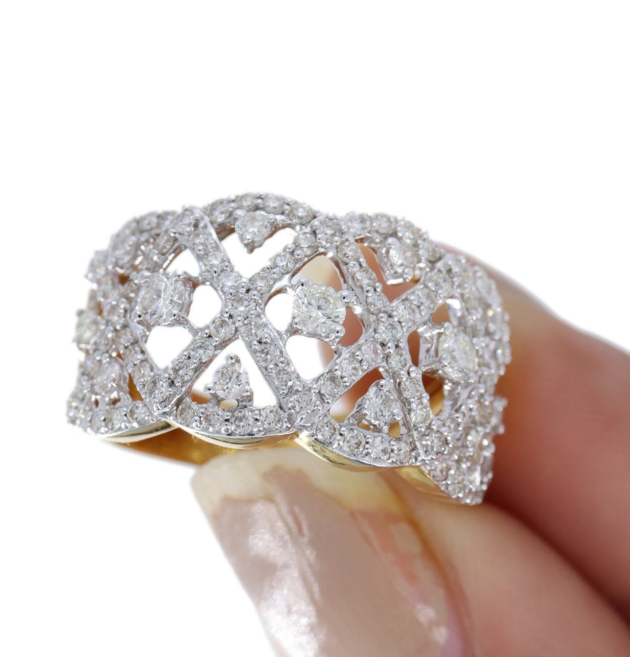 Studded Ring 18K Gold