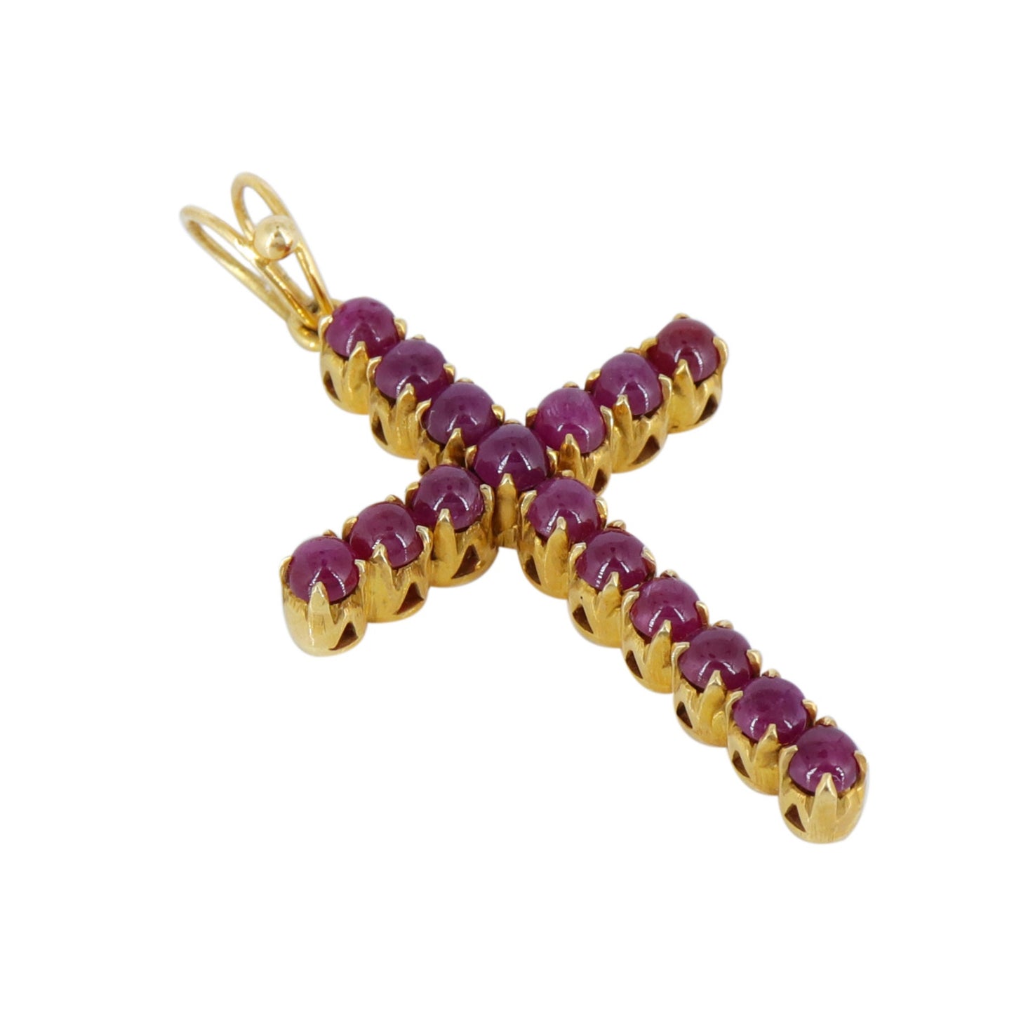 Handmade Cross Pendant 18K Gold