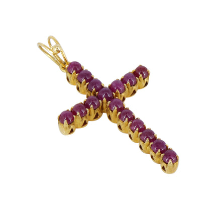 Handmade Cross Pendant 18K Gold