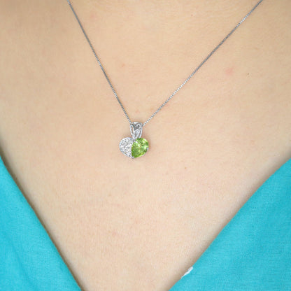 Peridot Pendant 14K Gold