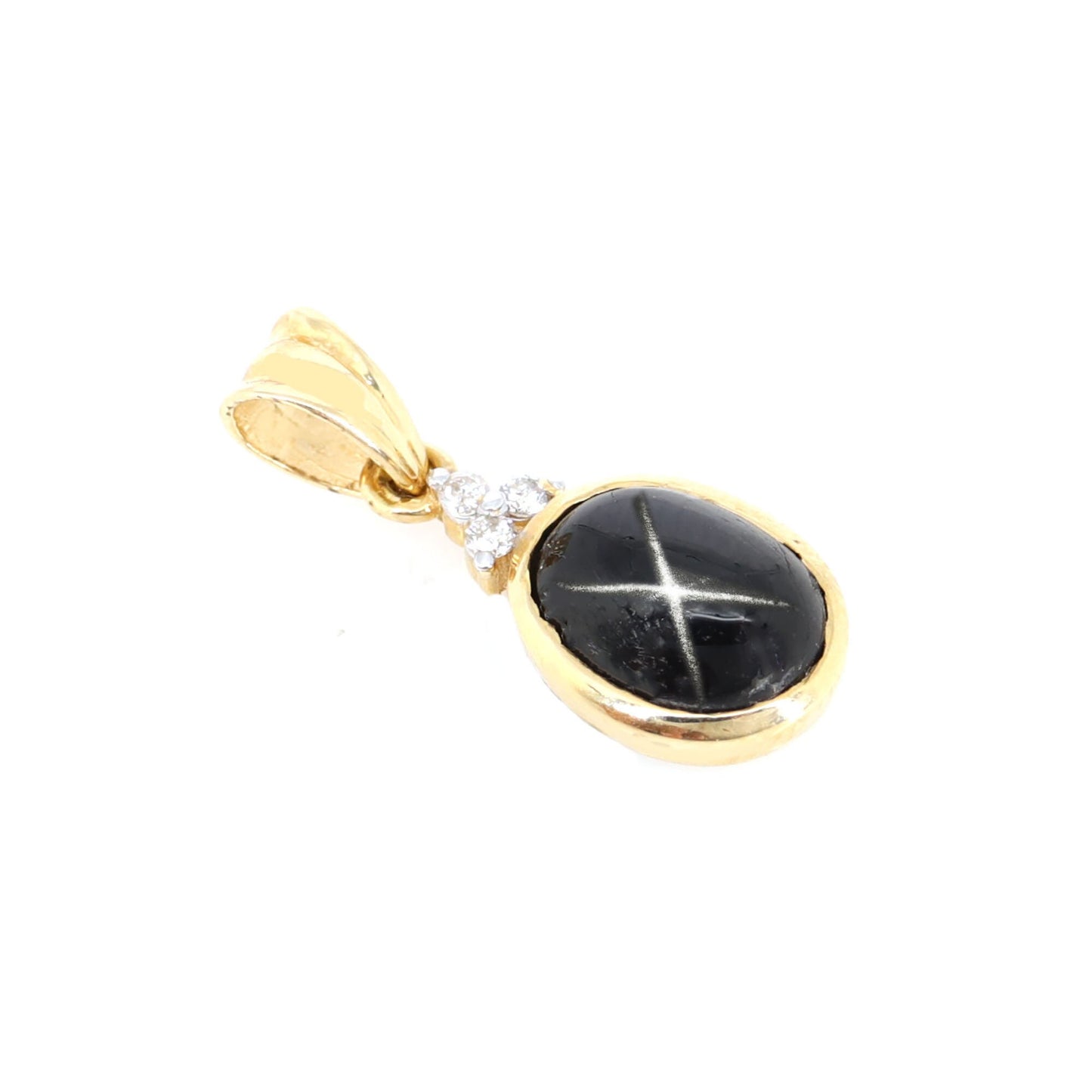 Black Star Pendant 14K Gold