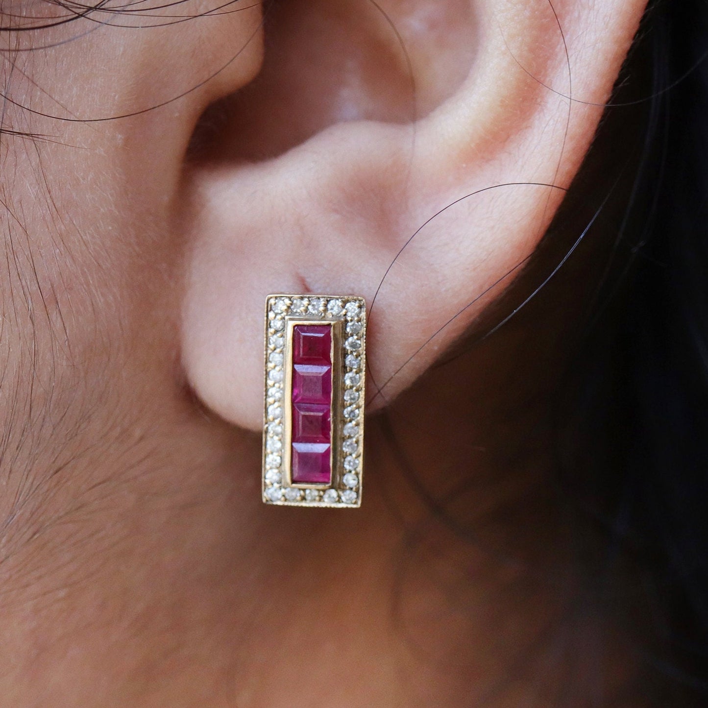 9K Yellow Earring Gold