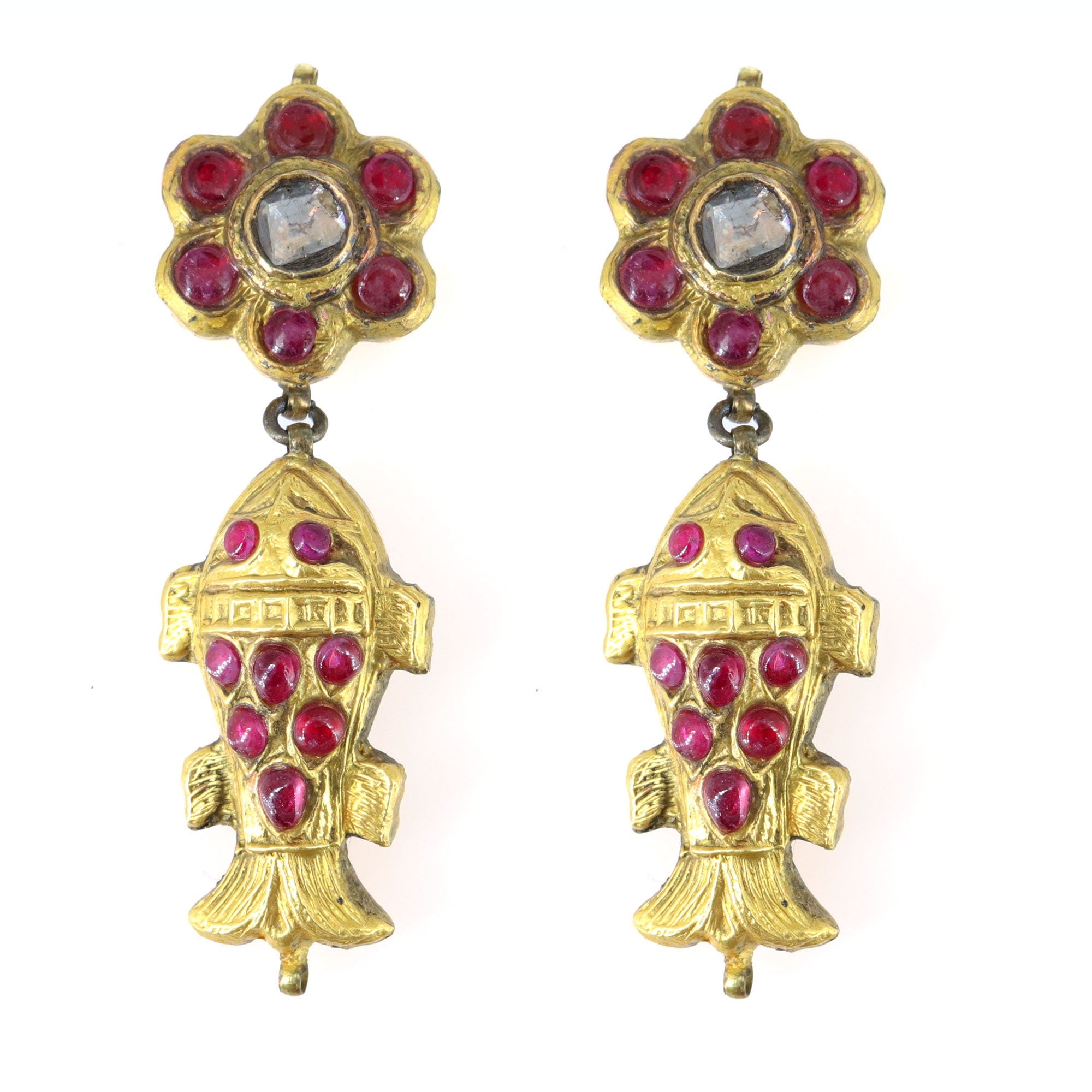 Antique 1900S Late Victorian Earring 22K Gold