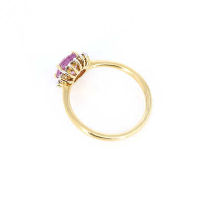 Pink Sapphire Gemstone Ring 14K Gold