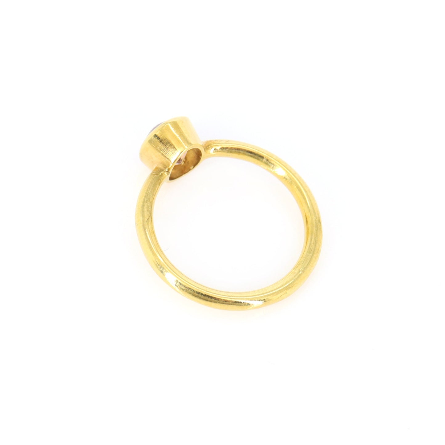 Peach Tourmaline Ring 18K Gold
