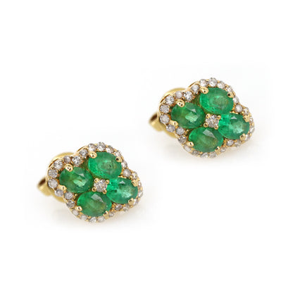 Emerald Earring 14K Gold