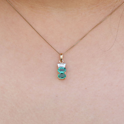 Emerald Pendant 14K Gold
