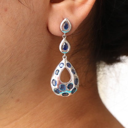 Blue Sapphire Earring