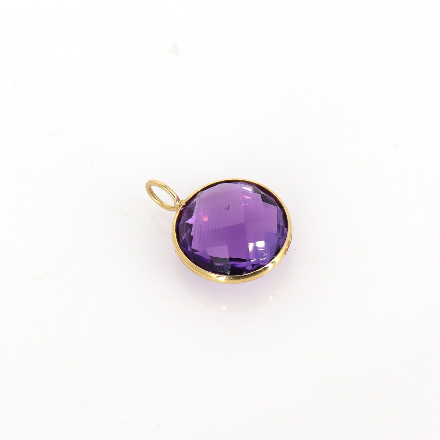 Amethyst Pendant 18K Gold