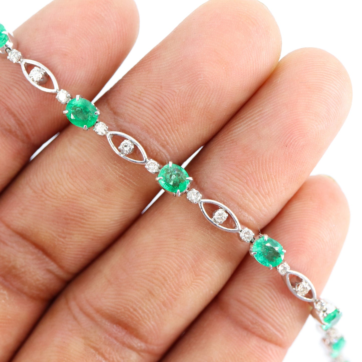 White Bracelet 18K Gold