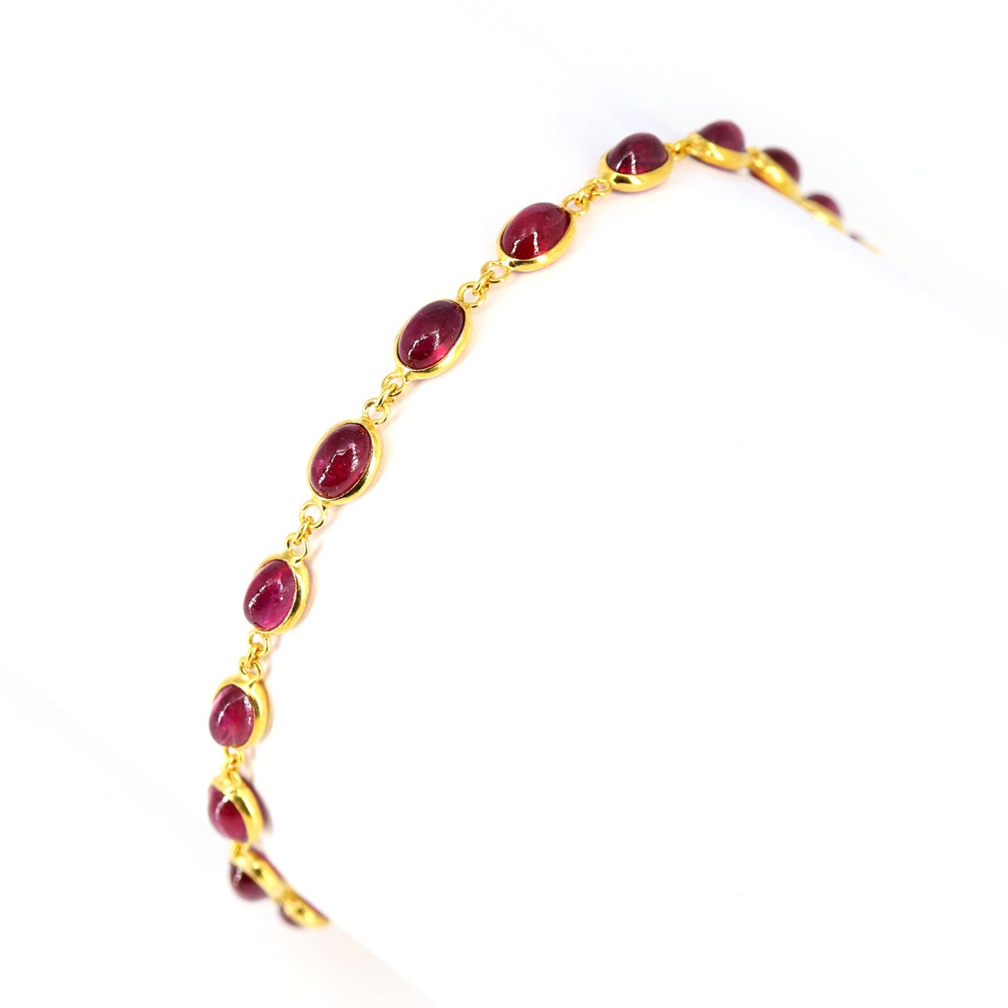 Yellow Ruby Bracelet 18K Gold