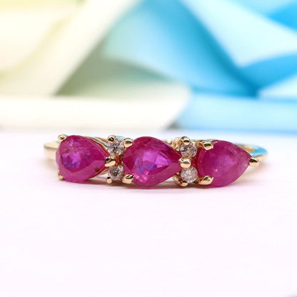 Yellow Beautiful Handcrafted Ring 14K Gold