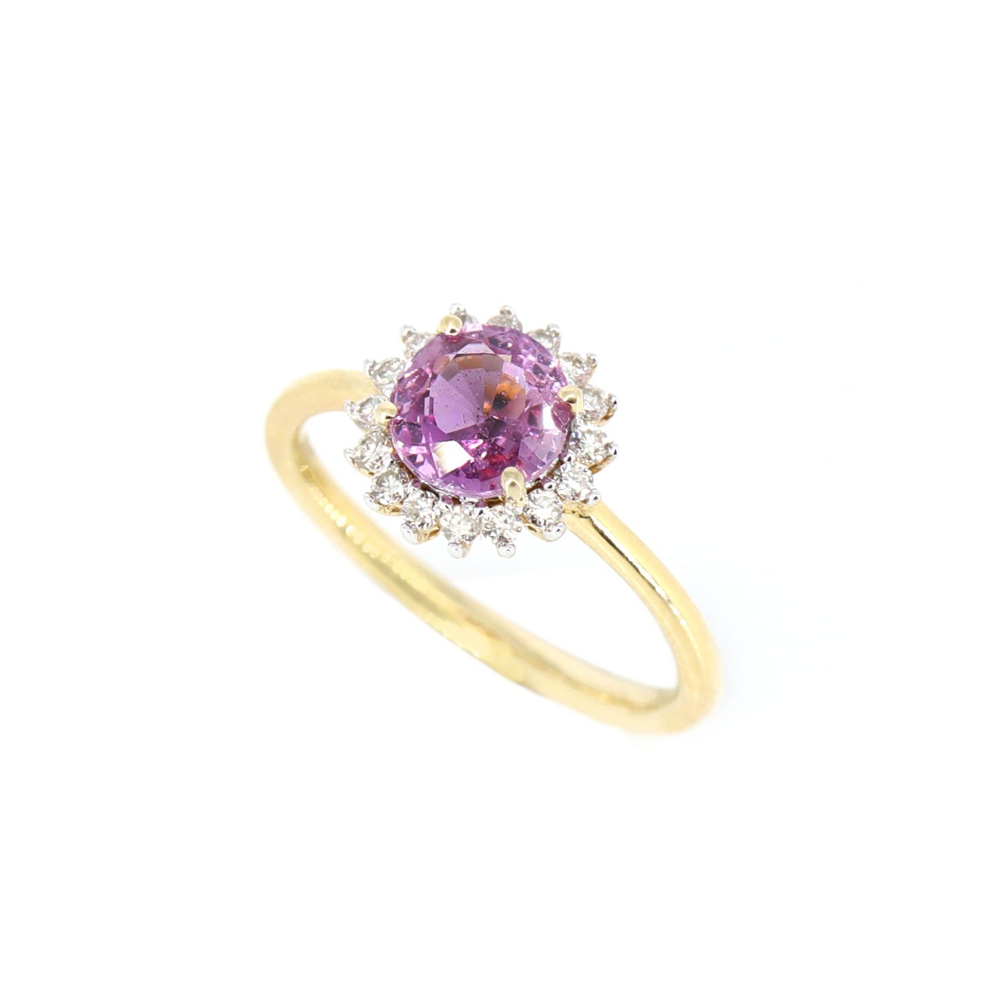 Pink Sapphire Gemstone Ring 14K Gold