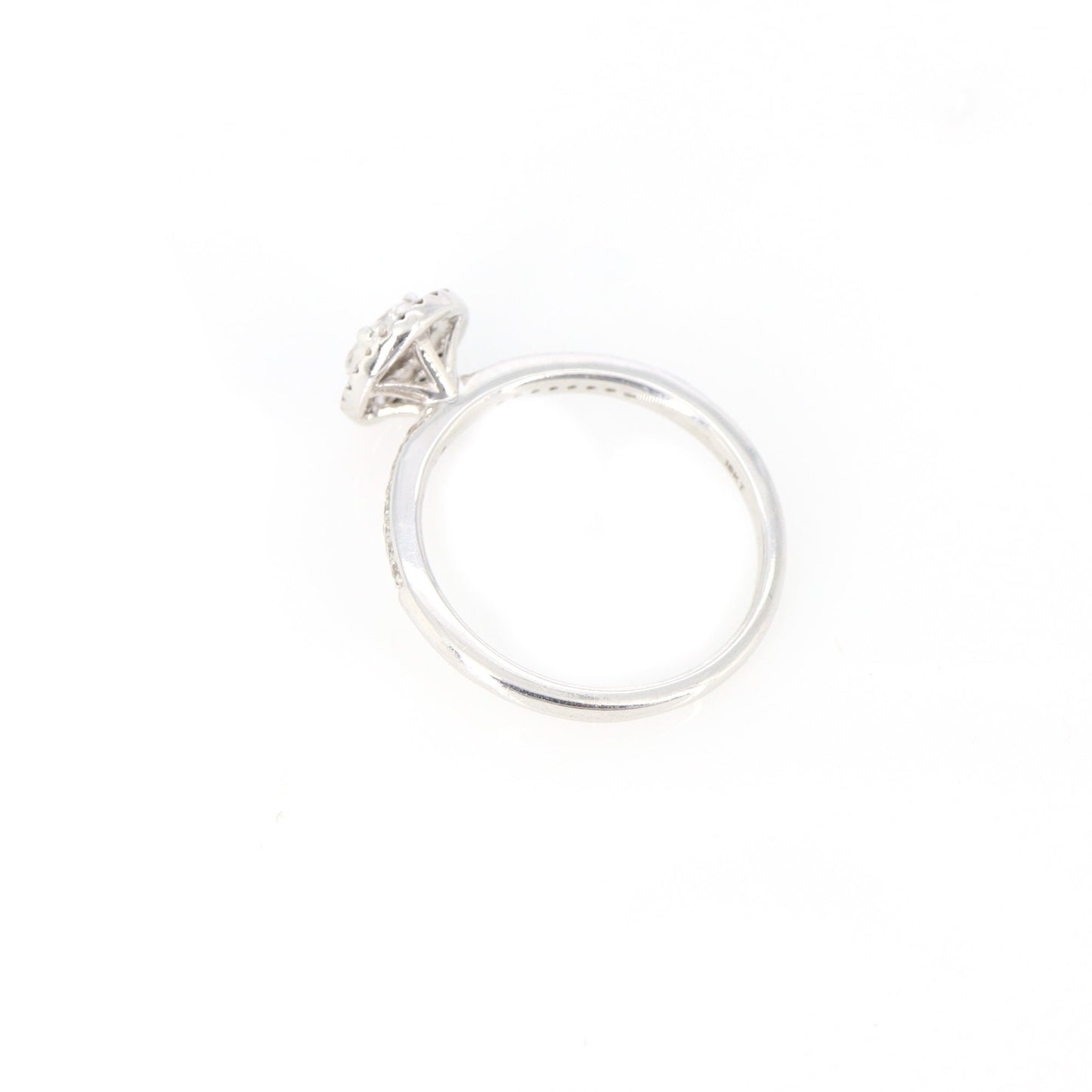 0.34 Halo Engagement Ring 18K Gold