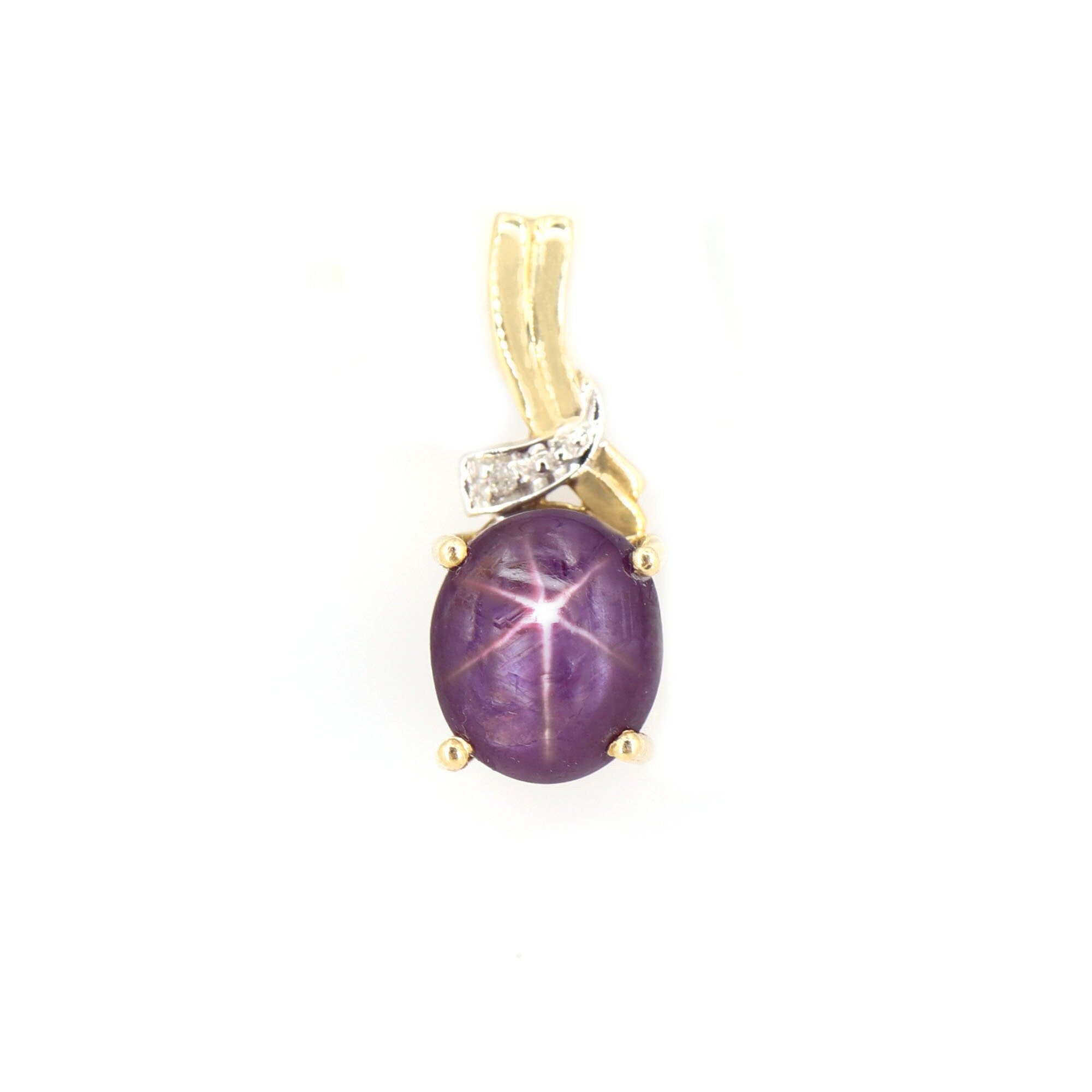 Star Ruby Necklace 14K Gold