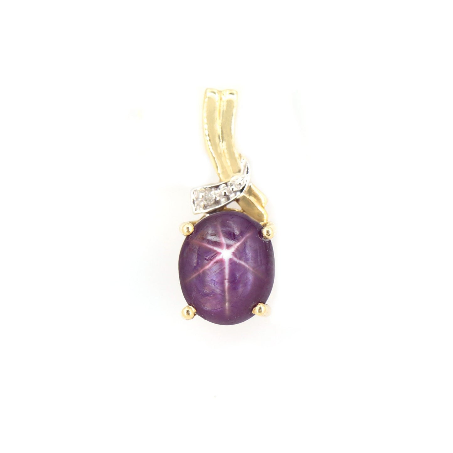 Star Ruby Necklace 14K Gold
